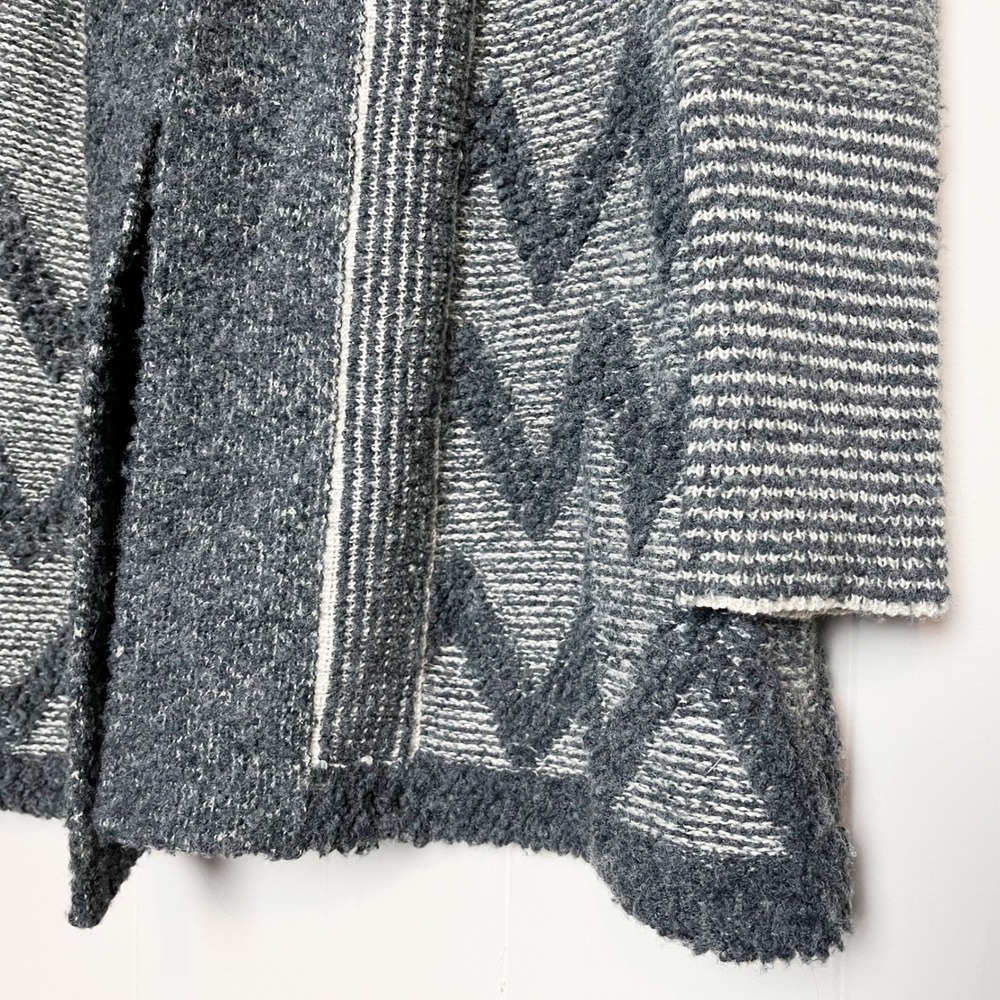 Anthropologie‎ Angel of the North Equinox Cardigan Sweater Medium Gray Boho Wool - Picture 3 of 7